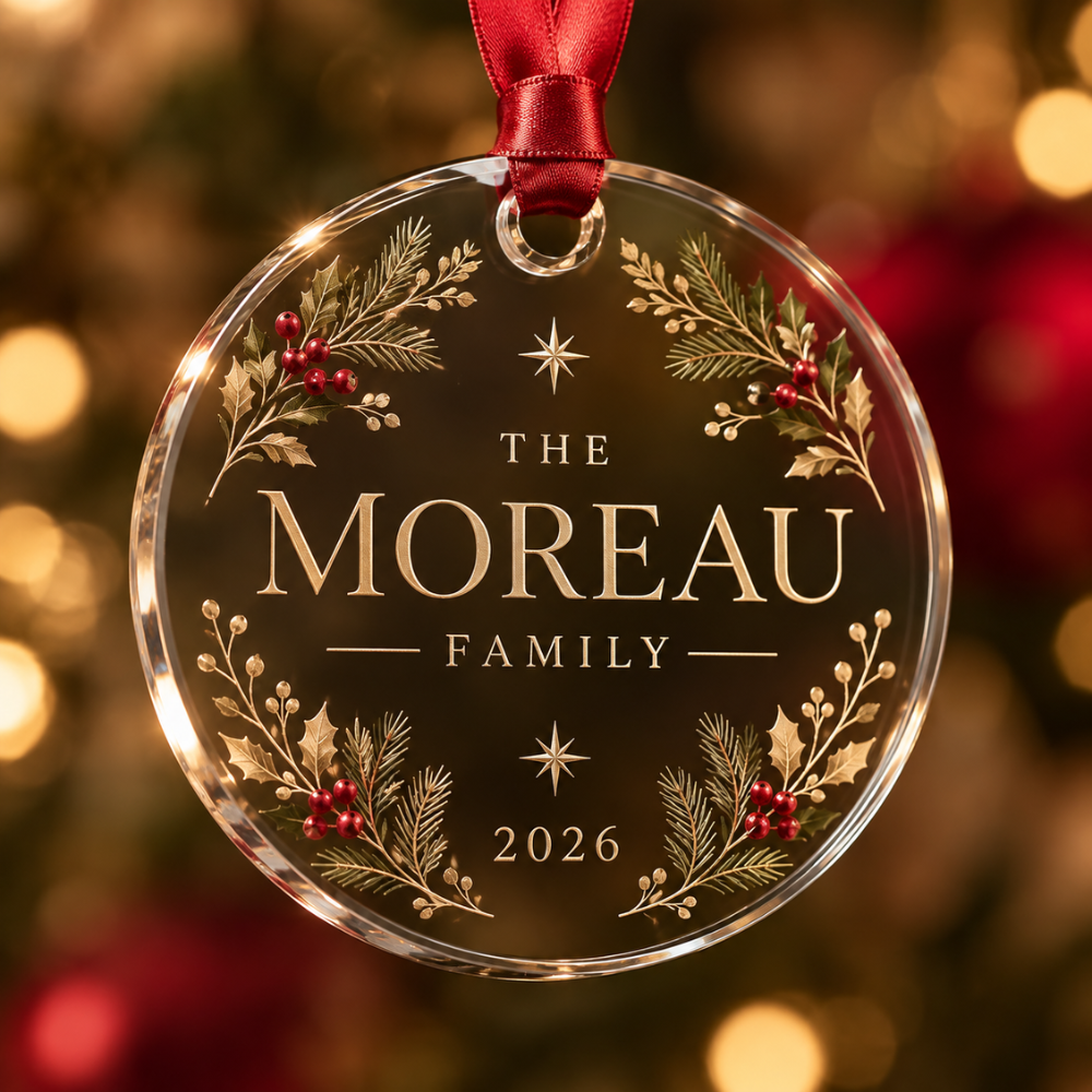 Personalized Family Name Christmas Ornament — photo 2 of 3