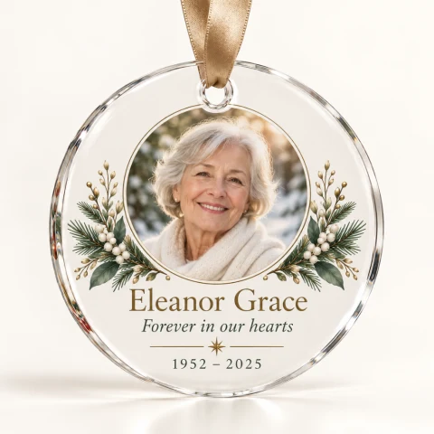 Personalized Memorial Christmas Ornament Canada | AvantLush — Photo 1
