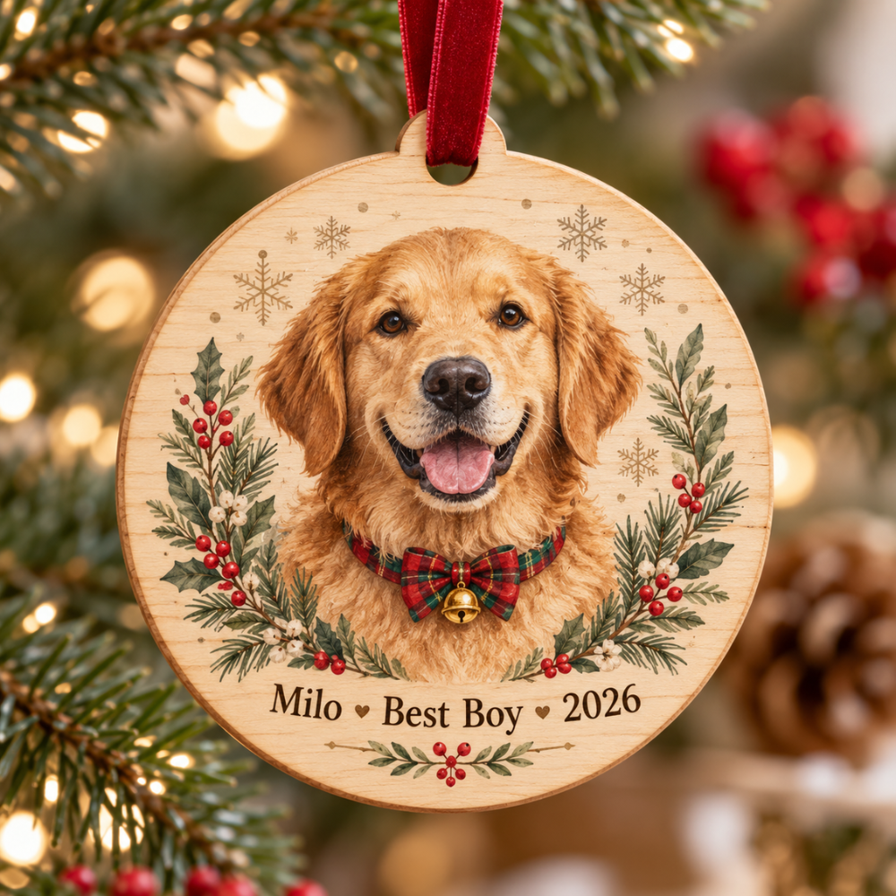 Personalized Pet Photo Christmas Ornament — photo 3 of 5