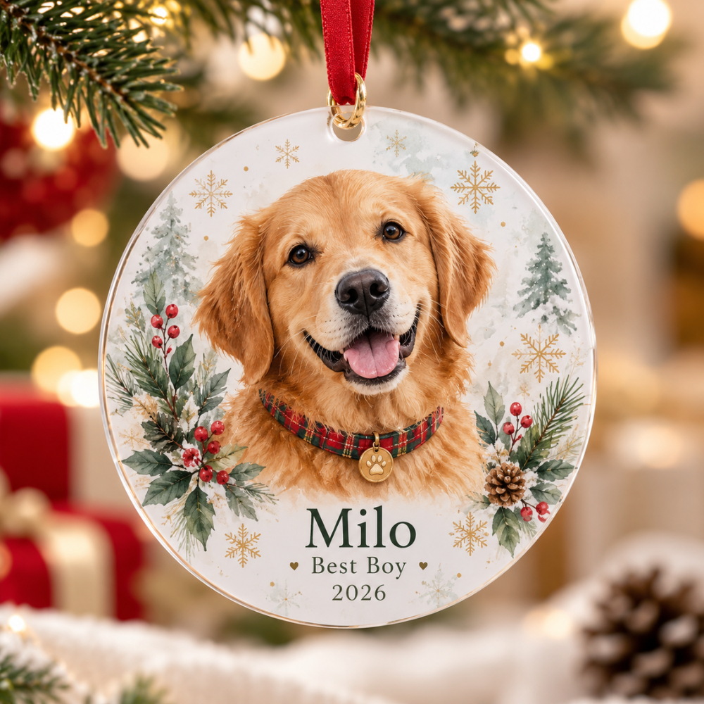 Personalized Pet Photo Christmas Ornament — photo 2 of 5