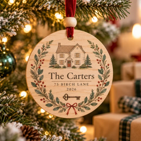 New Home Personalized Christmas Ornament — Photo 2