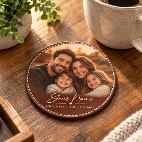 Personalized Family Photo Coaster Set of 6 — Photo 6