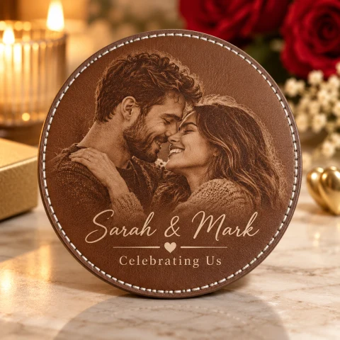 Personalized Couple Anniversary Coaster Set Of 6 — Photo 7