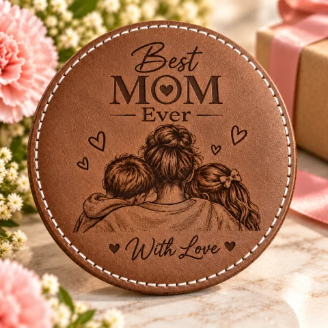 Personalized Mother’s Day Family Names Coasters - Set of 2 — Photo 4