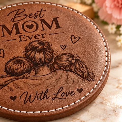 Personalized Mother’s Day Family Names Coasters - Set of 2 — Photo 5