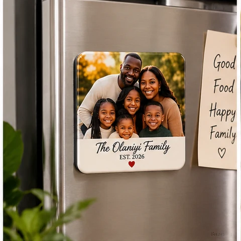 Personalized Family Photo Fridge Magnet — Photo 8