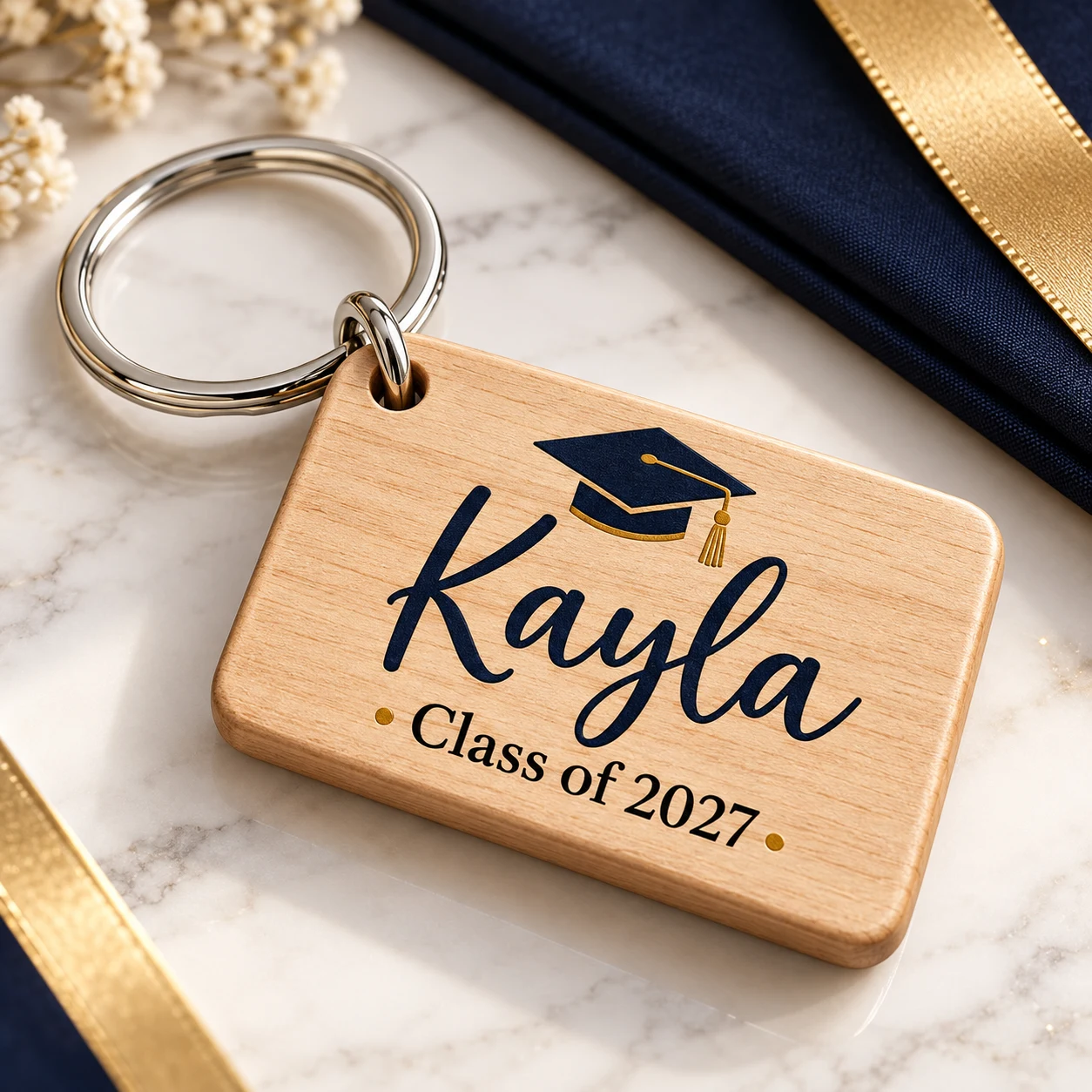 Personalized Graduation Keychain
