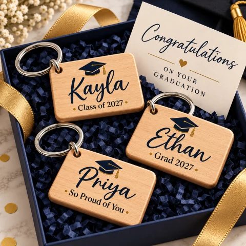 Personalized Graduation Keychain — Photo 2
