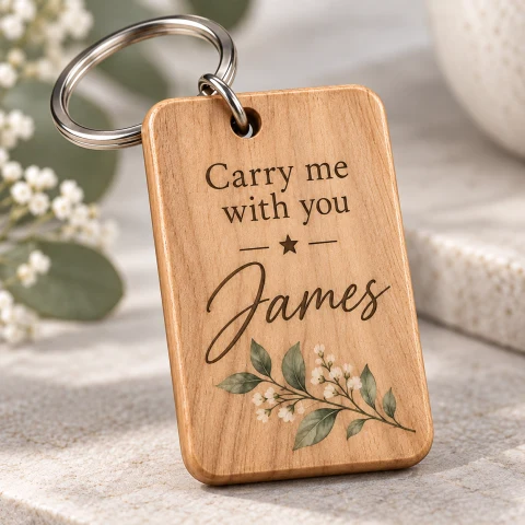 Personalized Memorial Keychain — Photo 4