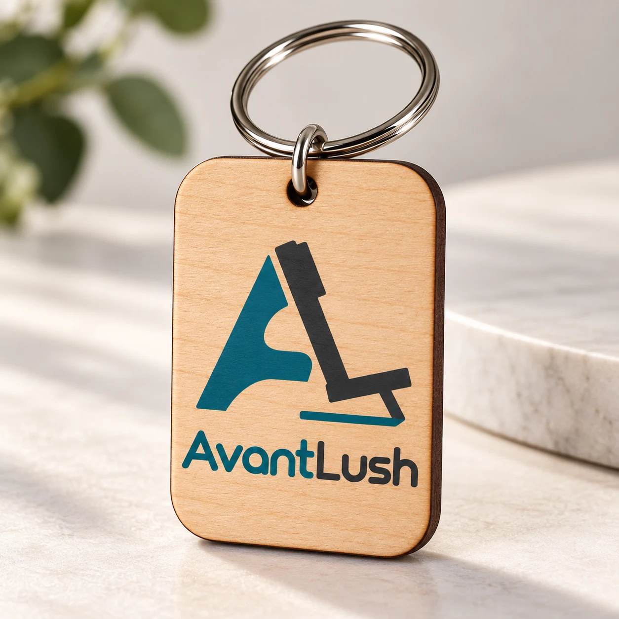 Custom Business Logo Keychain