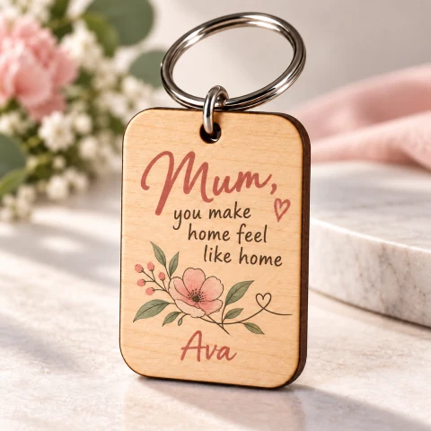 Personalized Mother’s Day Message Keychain — Photo 5