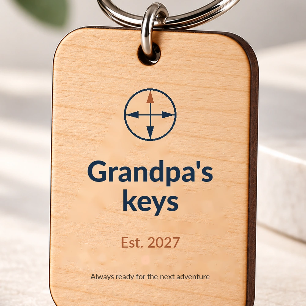 Personalized Father’s Day Message Keychain — photo 4 of 5