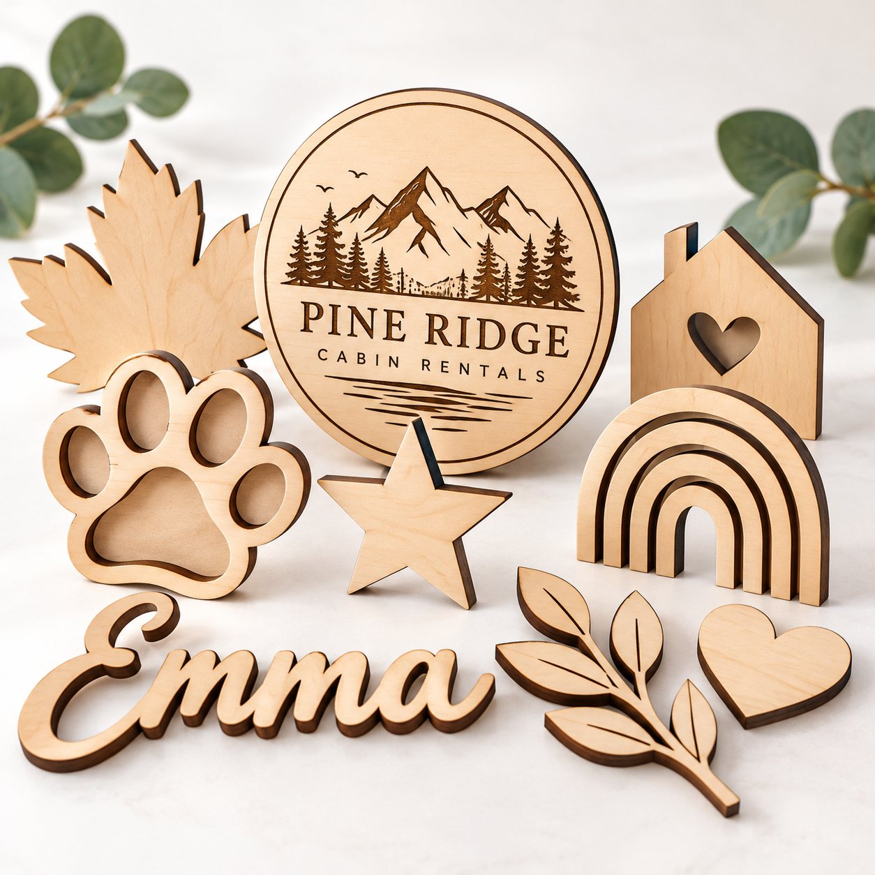 Custom Laser Cut Wood Shapes Service — photo 2 of 2