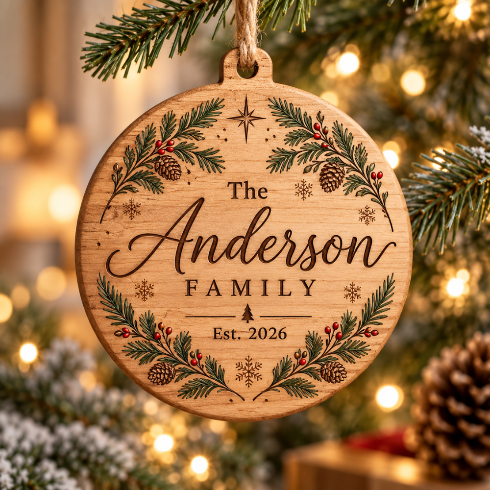 Personalized Wooden Christmas Ornament — photo 1 of 4