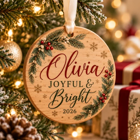 Personalized Engraved Acrylic Ornament — Photo 2