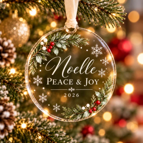 Personalized Engraved Acrylic Ornament — Photo 3