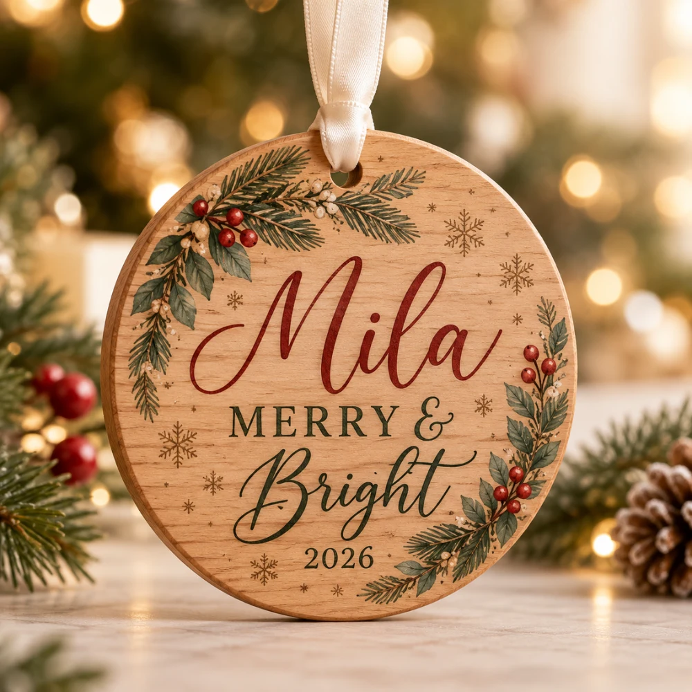 Personalized Engraved Acrylic Ornament