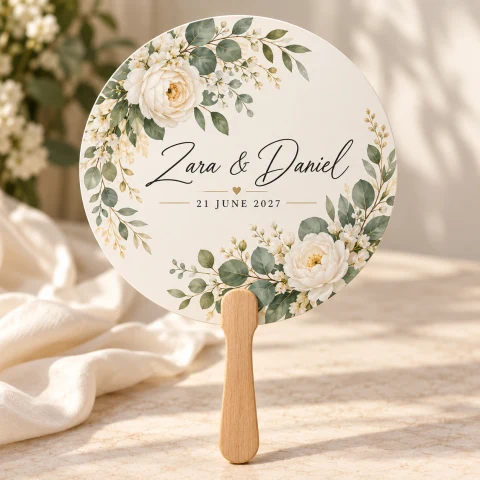 Personalized Wedding Hand Fan — Photo 5