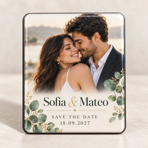 Personalized Save the Date Fridge Magnet — Photo 4