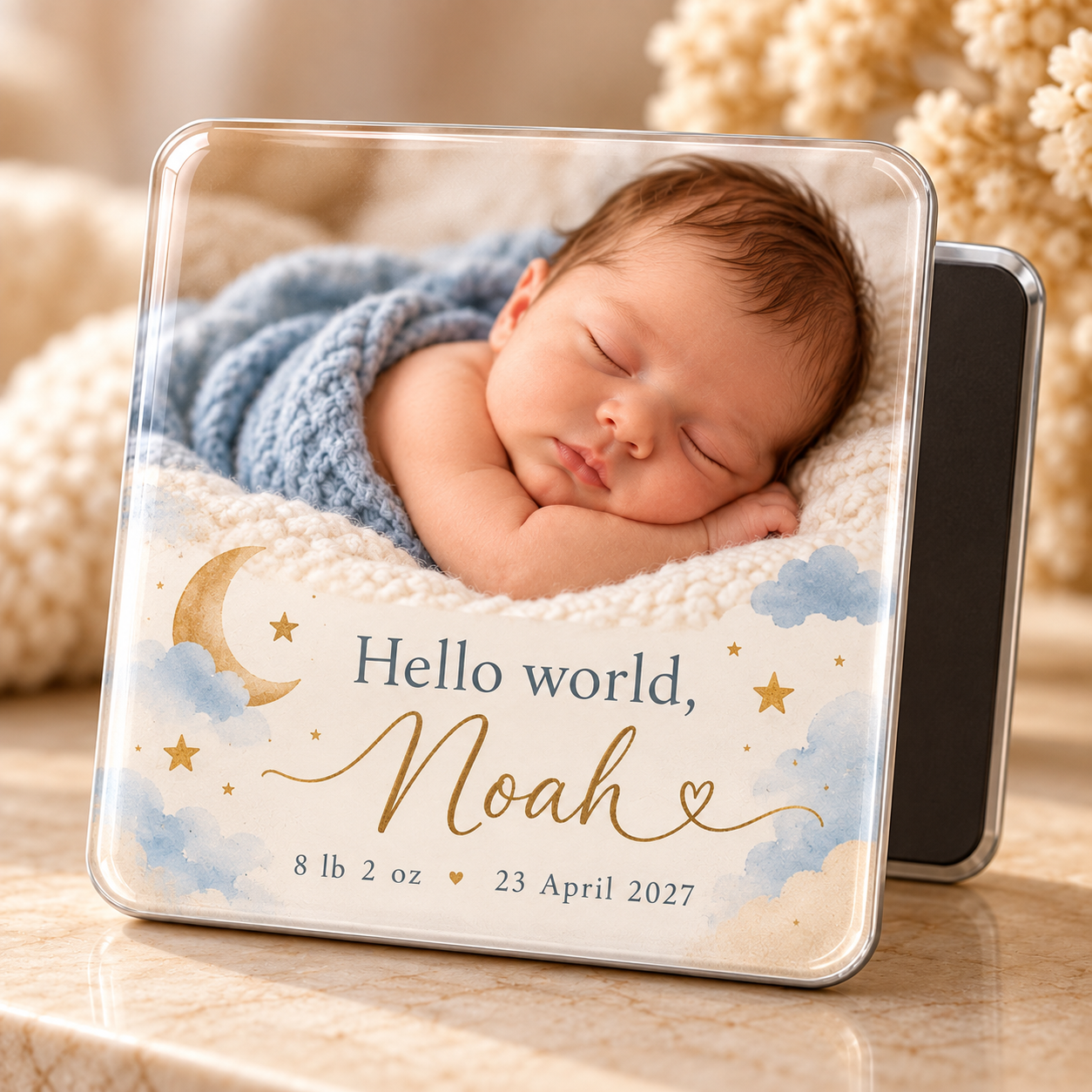 Personalized Baby Announcement Magnet — photo 4 of 5