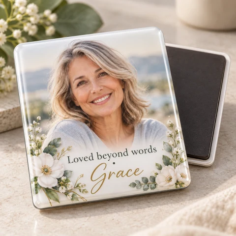 Personalized Memorial Photo Magnet — Photo 1