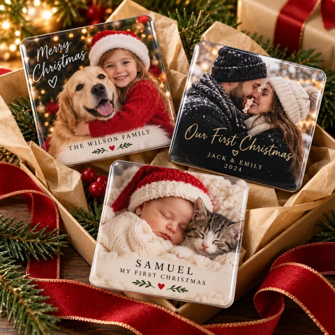 Personalized Christmas Photo Magnet — Photo 2