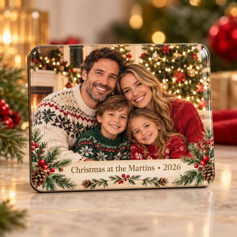 Personalized Christmas Photo Magnet — Photo 1