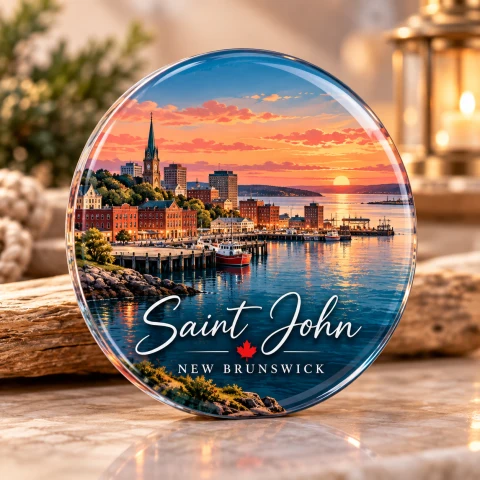 Saint John Skyline Acrylic Magnet — Photo 5