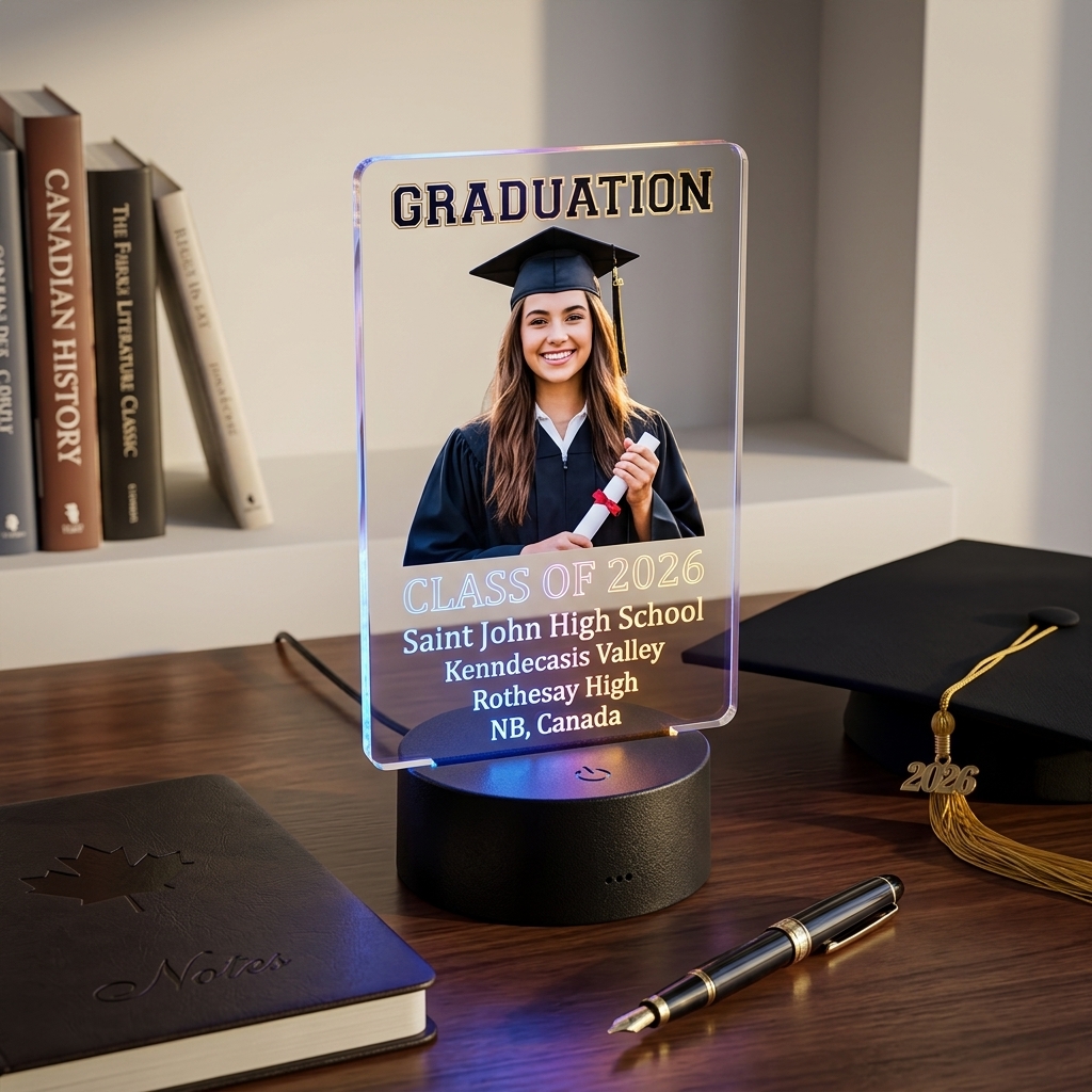 Personalized Graduation Class of 2027 LED Lamp — photo 2 of 5