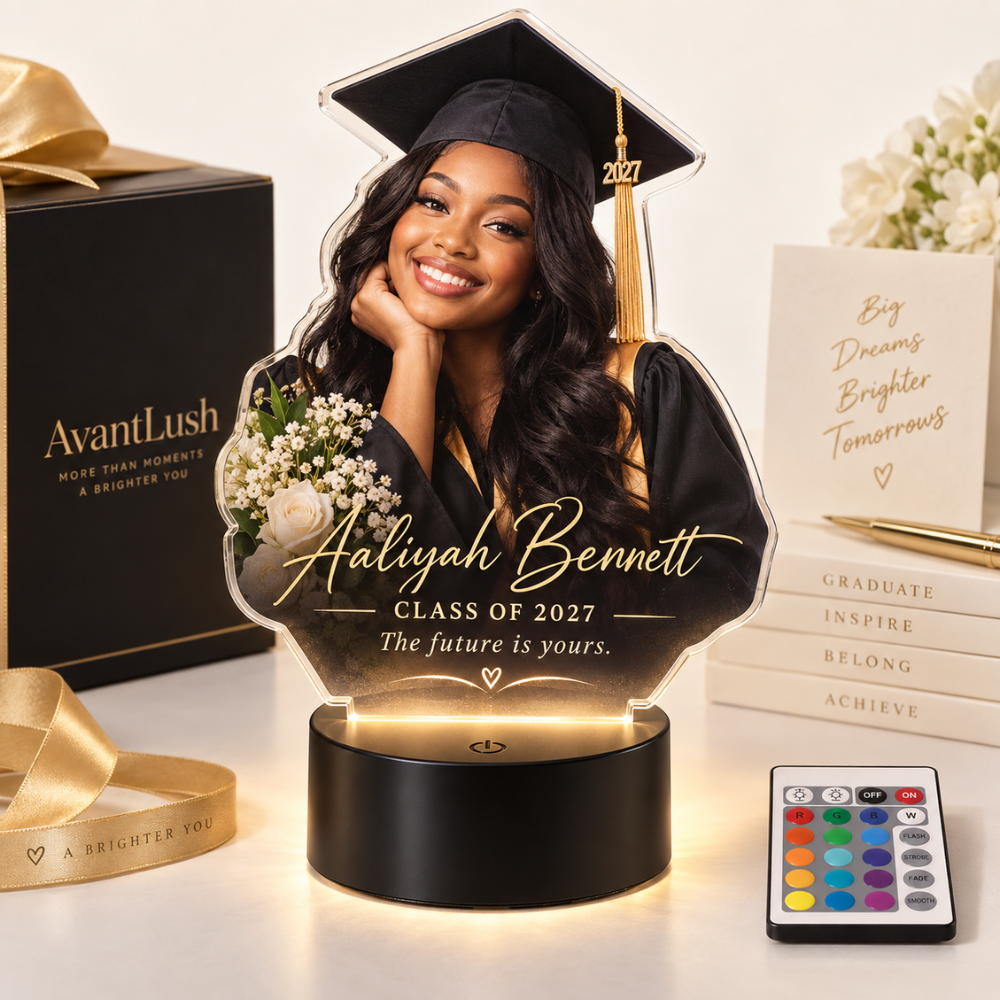 Personalized Graduation Class of 2027 LED Lamp — photo 4 of 5