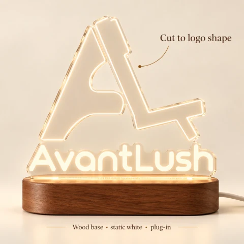 Custom Business Logo Acrylic LED Lamp — Photo 9