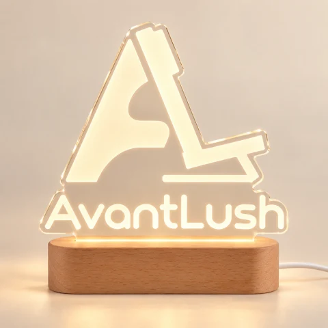 Custom Business Logo Acrylic LED Lamp — Photo 5