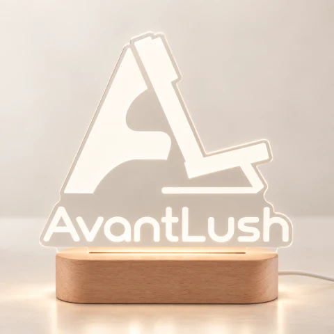 Custom Business Logo Acrylic LED Lamp — Photo 4