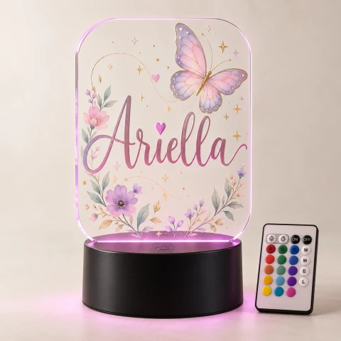 Name LED Night Light – Custom Acrylic Name Lamp — Photo 1