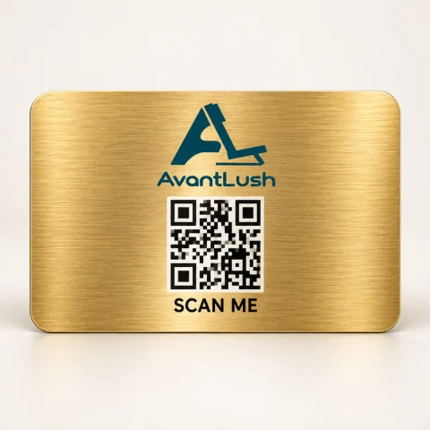 Gold Brushed Metallic Business Cards — Photo 4