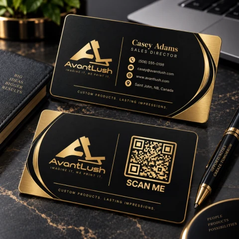 Black & Gold Executive Premium Business Cards — Photo 1