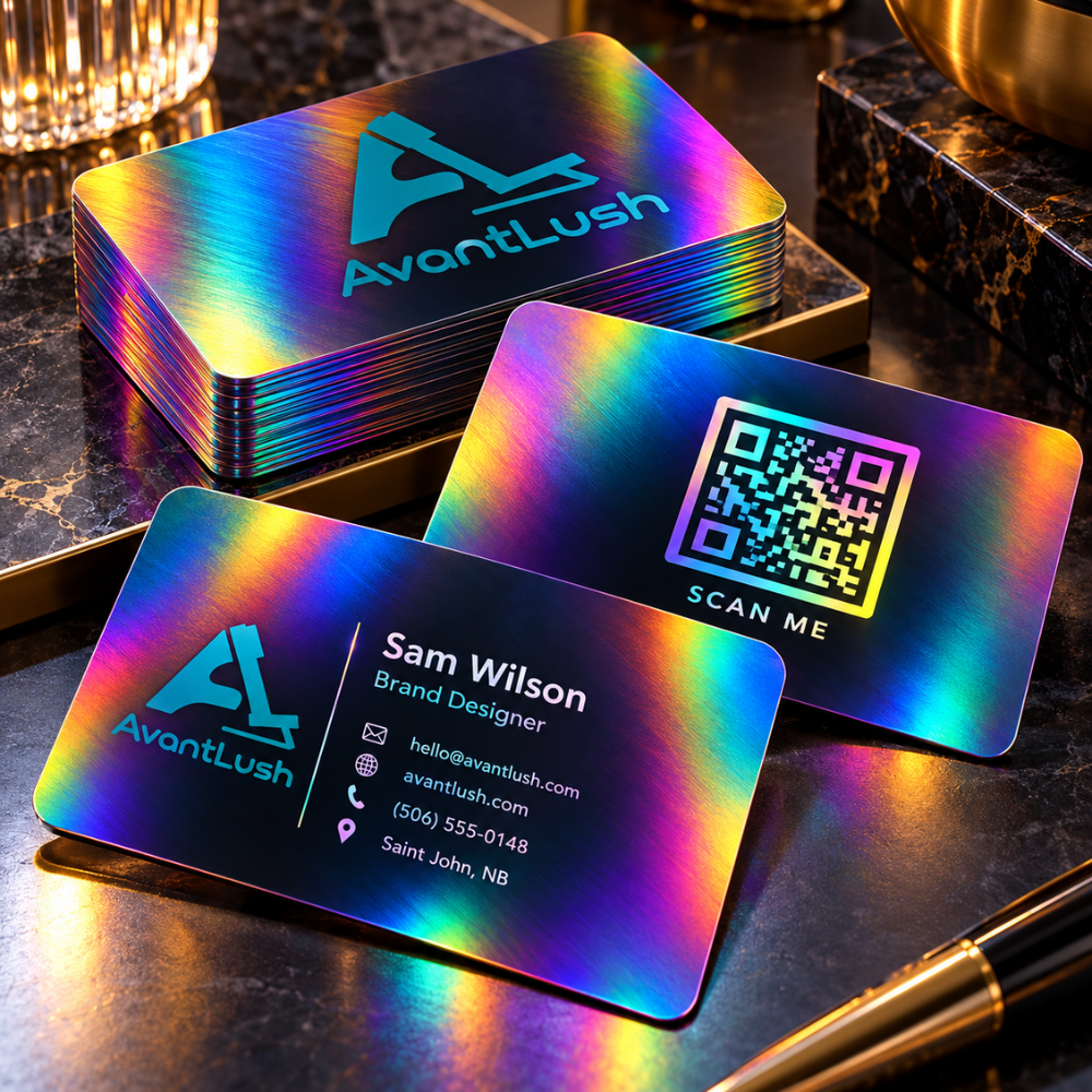 Rainbow Holographic Business Cards — photo 6 of 6