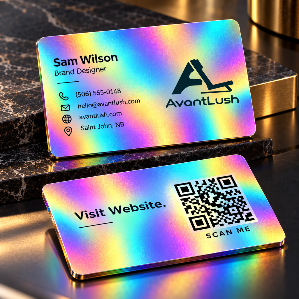 Rainbow Holographic Business Cards — photo 5 of 6