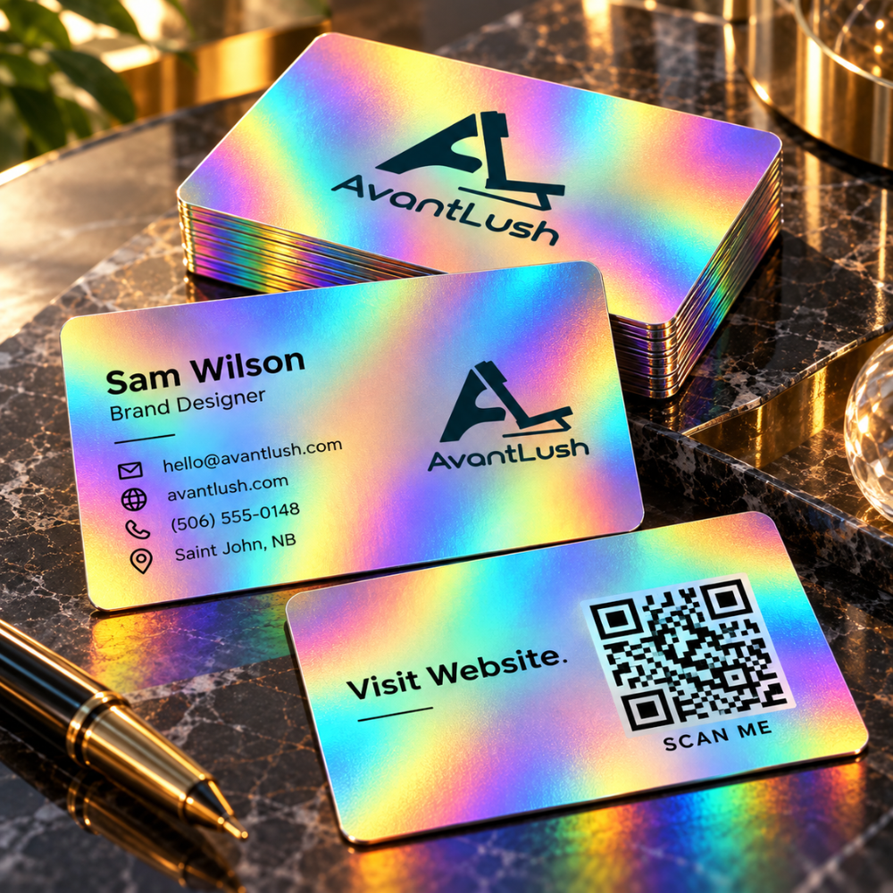 Rainbow Holographic Business Cards — photo 3 of 6