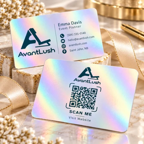 Pearl Holographic Business Cards — Photo 5