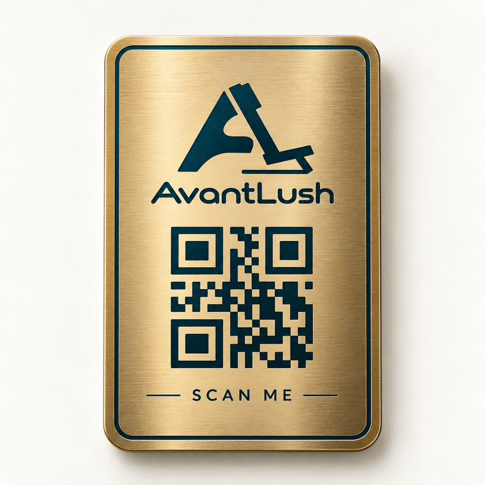 Gold & Teal Executive Premium QR Code Business Cards