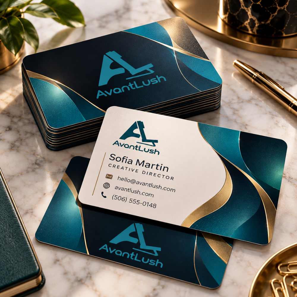 Full-Colour QR Code Business Cards
