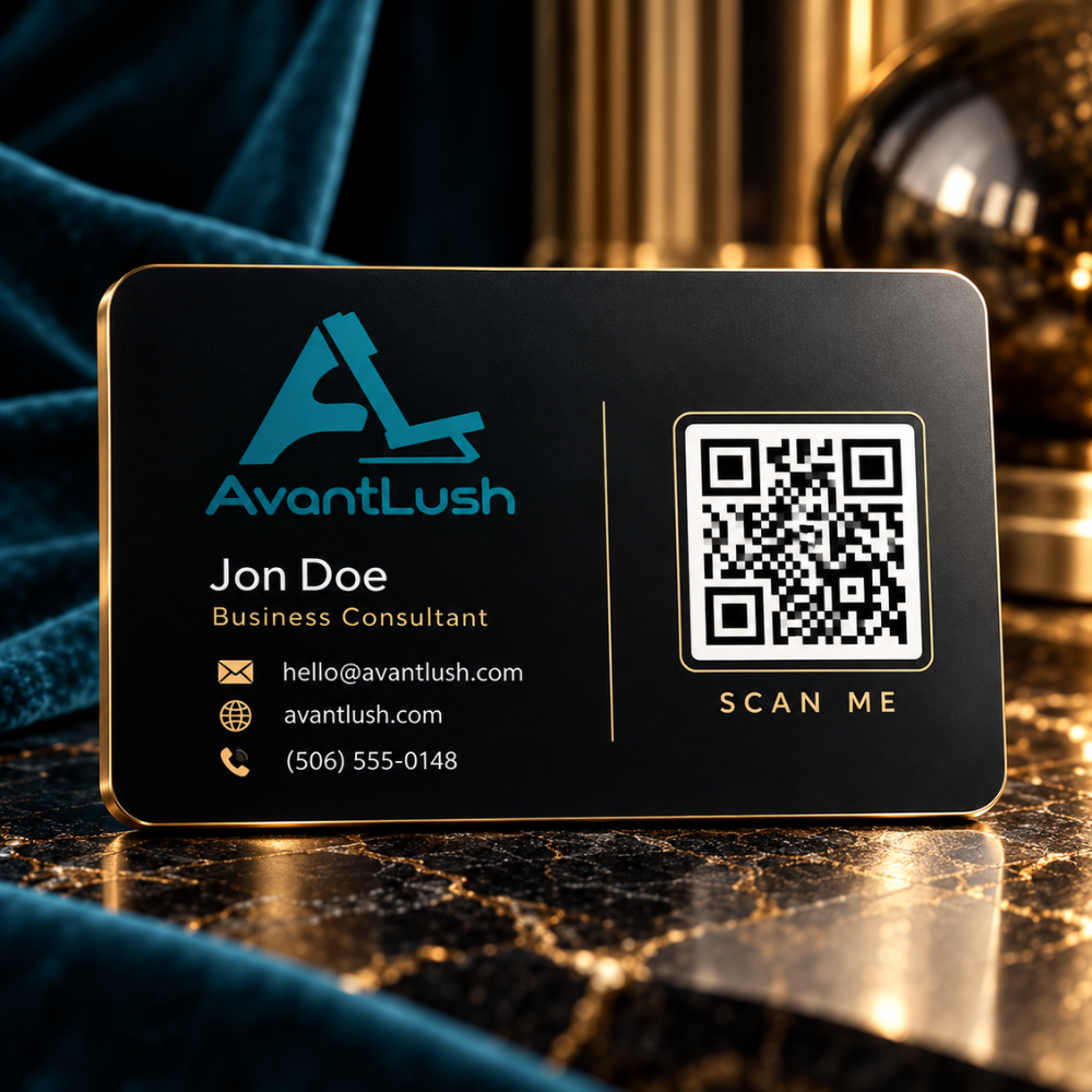 Custom Colour QR Code Business Cards