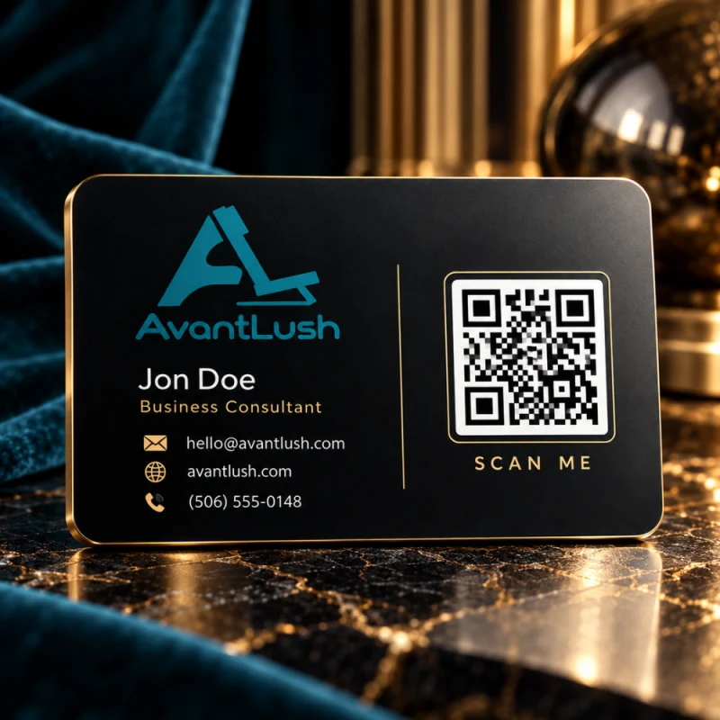 Custom Colour QR Code Business Cards