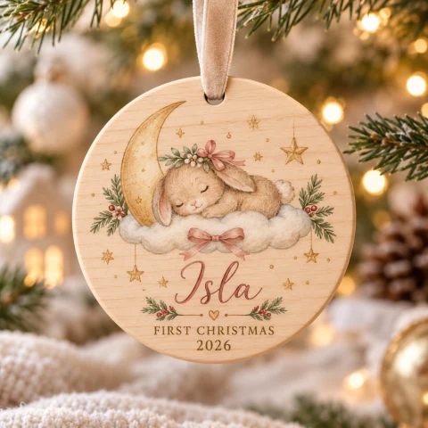 Personalized Baby's First Christmas Ornament — Photo 2
