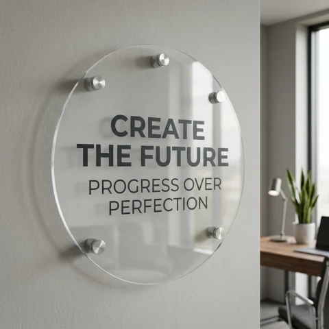 Plan, Focus, Finish Acrylic Office Wall Art — Photo 6