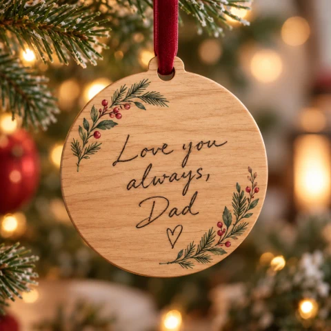 Personalized Handwriting Message Ornament — Photo 2
