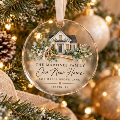 Personalized Realtor Closing Gift Ornament — Photo 2