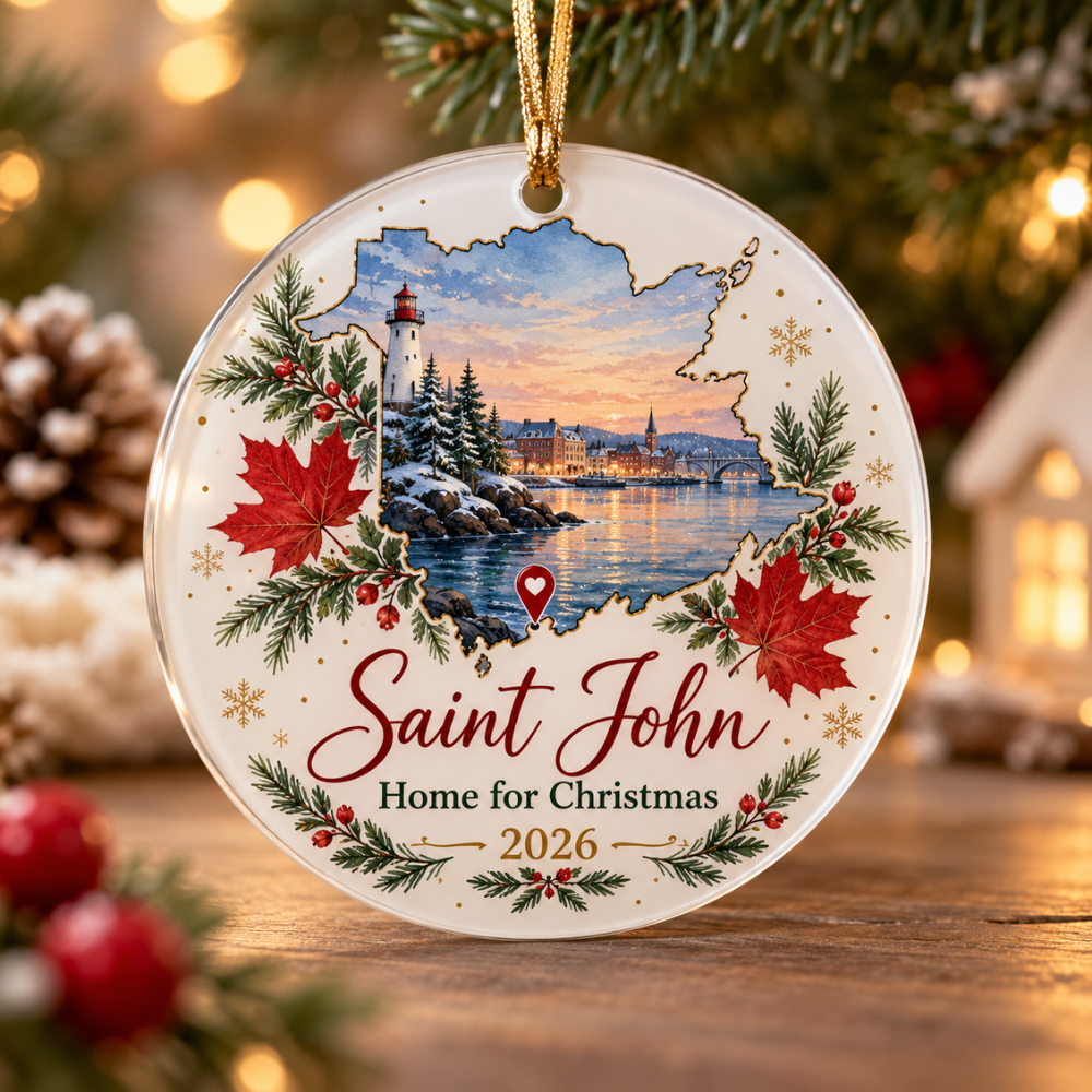 New Brunswick Map Personalized Ornament - Moncton — photo 5 of 5