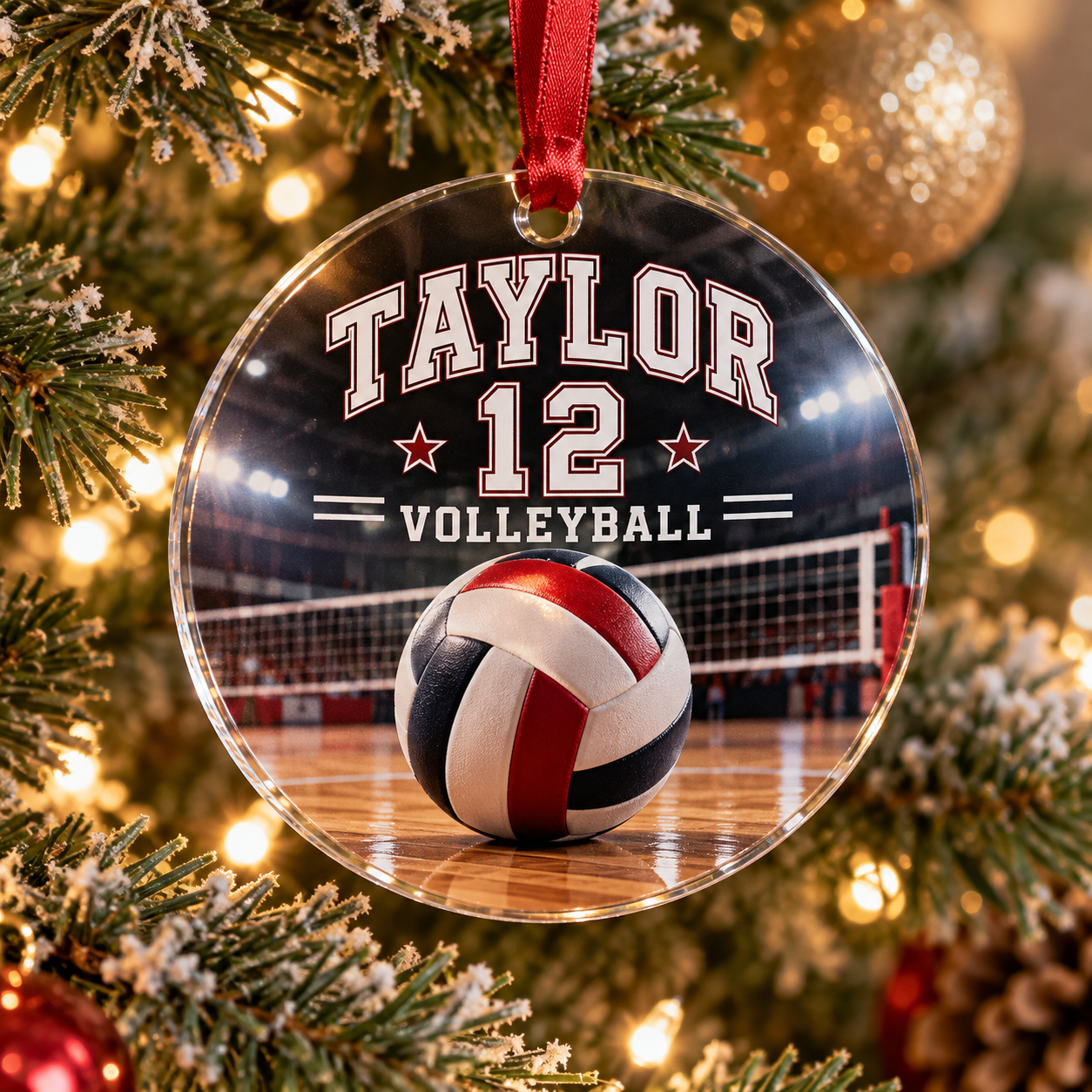 Personalized Volleyball Sports Team Ornament — photo 5 of 5
